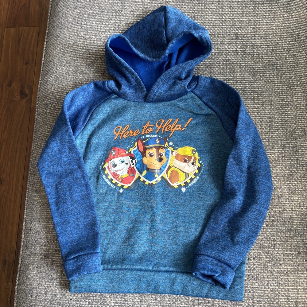 5/$25 PAW Patrol Zip Up Hoodie Size 7 Chase Marshall Kids Sweatshirt Jacket
